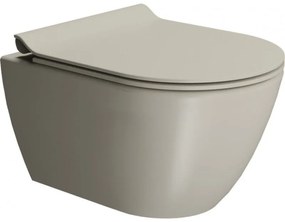 GSI Pura Swirl Creta 881600SC-520 Λεκάνη Κρεμαστή 50cm με κάλυμμα βακελίτη Slim Soft Close αποσπώμενο