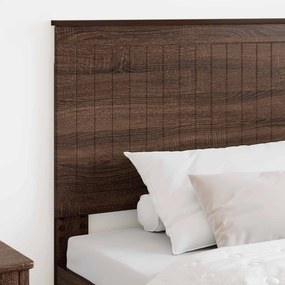 vidaXL Κεφαλάρι με κεφαλάρι Καφέ δρυς 100 cm Επεξεργασμένο ξύλο