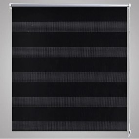 vidaXL Σύστημα Σκίασης Ρόλερ Zebra Μαύρο 80 x 175 εκ.