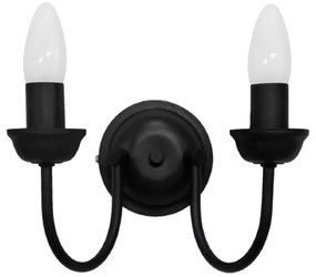 Απλίκα Τοίχου Heronia S-11 Black 01-0368