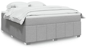 ΚΡΕΒΑΤΙ BOXSPRING ΜΕ ΣΤΡΩΜΑ ΑΝΟΙΧΤΟ ΓΚΡΙ 180X200 ΕΚ. ΥΦΑΣΜΑΤΙΝΟ 3285491