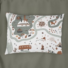 Βρεφική Μαξιλαροθήκη (35x45) Dimcol Countryside 580 White - Mint