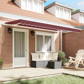 vidaXL Σκηνίτσα Αναδιπλούμενη Μπορντό 400 x 200 cm