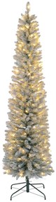Χριστουγεννιάτικο Δέντρο 210cm LED String Lights Τεχνητή Αλυσίδα Επιβραδυντική Φλόγα Μεταλλική Βάση Πράσινη