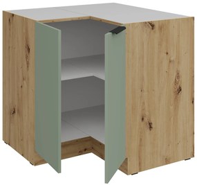 Επιδαπέδιο ντουλάπι γωνιακό Arianna 90x90 DN 2F BB-Φυστικί