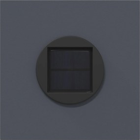 vidaXL Ηλιακό LED Φως Δρόμου 2 pcs Θερμό λευκό 18 x 18 x 50 εκ.