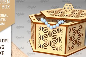 Σετ των 2 Intra απο ξύλο plywood 3mm-4mm πάχος - Διακοσμητικό Ξύλινο Κουτί Δώρου Κοπή Laser Δίασταση 15x15 cm INTRAFABR-97006937