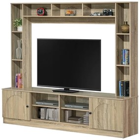 Σύνθετο σαλονιού Ambera σε sonoma απόχρωση 200x40x171.5εκ 200x40x171.5 εκ.