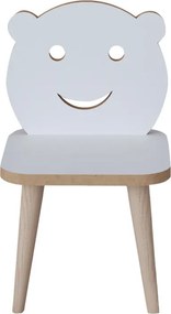 Παιδική καρέκλα Jerry pakoworld λευκό-φυσικό 30x30x52εκ