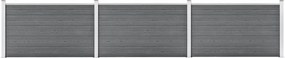 vidaXL Πάνελ Περίφραξης Γκρι 526 x 106 εκ. από WPC