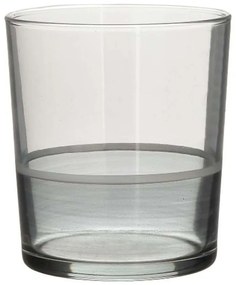 Ποτήρια Νερού (Σετ 6Τμχ) 6-60-961-0094 Φ8,5x9cm 380ml Clear-Anthracite Click Γυαλί