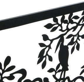 Διακοσμητική Φιγούρα DKD Home Decor 96 x 1 x 50 cm Μαύρο Πουλιά (x2)