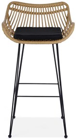 H105 bar stool, color: natural / black DIOMMI V-CH-H/105