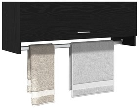 vidaXL Ντουλάπα  Μαύρη Βελανιδιά 100x32,5x35 εκ από επεξεργασμένο ξύλο