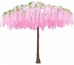 Τεχνητό Δέντρο Γλυσίνια 5480-6 370x290cm Pink Supergreens Υαλοβάμβακας