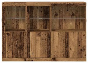 vidaXL Πλαϊνό γραφείο Παλαιό ξύλο 142.5 x 37 x 100 εκ.