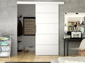 Συρόμενες πόρτες Atlanta 188, 23 kg, Άσπρο, Πλαστικοποιημένη μοριοσανίδα, Αλουμίνιο | Epipla1.gr