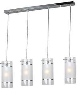 Φωτιστικό Οροφής Πολύφωτο Aca Mane FW50674 Chrome/Sandblast