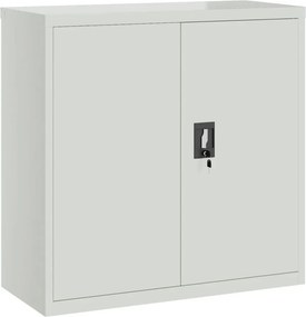 vidaXL Αρχειοθήκη Αν. Γκρι 90 x 40 x 130 εκ. Ατσάλινη