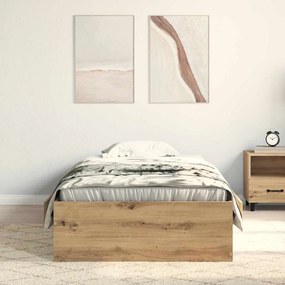 vidaXL Κρεβάτι με Συρτάρια με συρτάρι artisan δρυς 100 x 200 cm