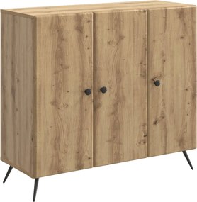 vidaXL Πλαϊνό γραφείο Artisan Δρυς 89 x 34,5 x 80 εκ
