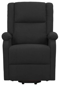 vidaXL Πολυθρόνα με Ανύψωση Μαύρη Υφασμάτινη