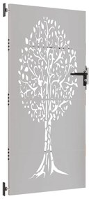 vidaXL Πόρτα Κήπου με Σχέδιο Δέντρου από Ατσάλι Corten 85 x 200 εκ.