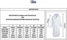 Μπουρνούζι Dimcol 3010 Λευκό