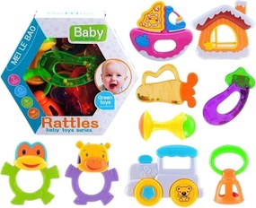 Σετ βρεφικές κουδουνίστρες &amp; μασητικά - TG8364A - 9pcs - 917390