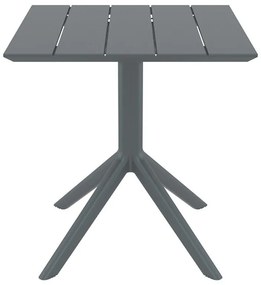 PARIS DARK GREY 70X70X74εκ. ΤΡΑΠΕΖΙ ΠΟΛ/ΝΙΟΥ