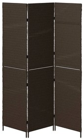 vidaXL Διαχωριστικό Δωματίου Καφέ 146 x 180 εκ. συνθετικό ρατάν