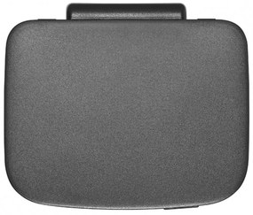 Κάδος απορριμμάτων Brabantia Bo Small 4L, Ομαλό και αθόρυβο άνοιγμα,Αντιολισθητική βάση, Μαύρο