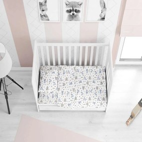 Σεντόνι Βρεφικό Με Λάστιχο Elephant 174 Blue DimCol Cradle 70x155cm 100% Βαμβάκι