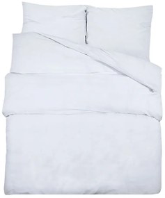 vidaXL Σετ Παπλωματοθήκης Λευκό 200x220 εκ. Βαμβακερό