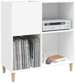 vidaXL Έπιπλο Δίσκων Λευκό 84,5 x 38 x 89 εκ. από Επεξεργασμένο Ξύλο