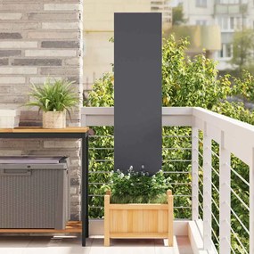 vidaXL Οθόνη Ιδιωτικότητας Κήπου Μαιανδρικό σχέδιο Ανθρακί 32 χ 140 εκ