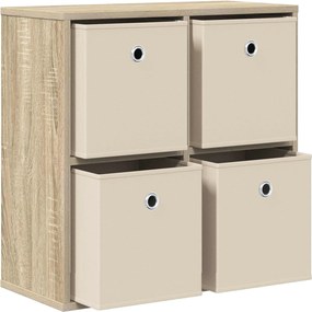 vidaXL Πλαϊνό γραφείο Δρύς Sonoma 59,5 x 27 x 57 εκ
