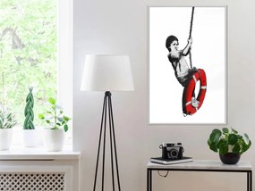 Αφίσα - Banksy: Swinger - 20x30 - Μαύρο - Χωρίς πασπαρτού