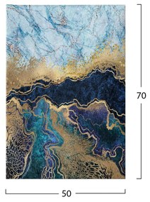 ΠΙΝΑΚΑΣ ΚΑΜΒΑΣ MARBLE EFFECT HM7196.02 50X3X70 εκ.