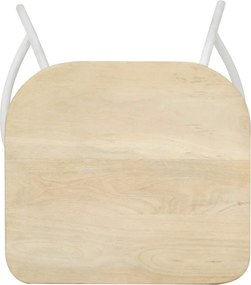 vidaXL Σκαμπό Μπαρ 2 τεμ. από Μασίφ Ξύλο Μάνγκο