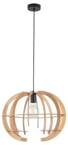 Κρεμαστό Φωτιστικό Οροφής 1xE27 Μπεζ Ξύλο Venus Wood 6886 TK Lighting-6886-Μπεζ 6886