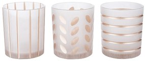 Κηροπήγιο ArteLibre Διάφανο Γυαλί 8cm Σε 3 Σχέδια