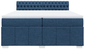 ΚΡΕΒΑΤΙ BOXSPRING ΜΕ ΣΤΡΩΜΑ ΜΠΛΕ 200X200 ΕΚ. ΥΦΑΣΜΑΤΙΝΟ 3289488