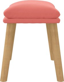 vidaXL Υποπόδιο Ροζ 45x29,5x35 εκ. Βελούδινο