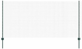 vidaXL Τεντώτο με στήριγμα Πράσινο 1,2 x 10 m Χάλυβας και PVC