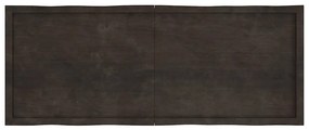 vidaXL Επιφ Τραπεζιού Αν Καφέ 160x60x(2-6)εκ.Ακατέργ. Μασίφ Ξύλο Δρυός