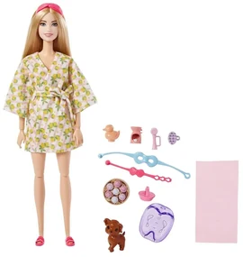 Κούκλα Barbie: You Can Be Anything - Self-Care Spa Day with Puppy Doll HKT90 Multi Mattel
