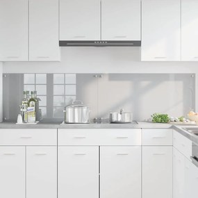 vidaXL Πίσω Πάνελ Κουζίνας 2 pcs Ανοιχτό γκρι 100 x 50 cm