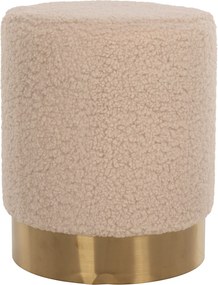 ΣΚΑΜΠΟ LEVY HM8408.20 ΜΠΟΥΚΛΕ ΥΦΑΣΜΑ ΕΚΡΟΥ ΜΕ ΧΡΥΣΗ ΒΑΣΗ Φ35x42Υ εκ.