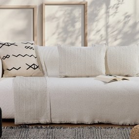 Ριχτάρι Διθέσιου Καναπέ 2 Όψεων (170x250) Nef-Nef Homeware Malta 25 Ecru/Black